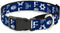 Buckle-Down MGC-W31015-L Jewish Symbols-4 Martingale Dog Collar, Large, Blue/White