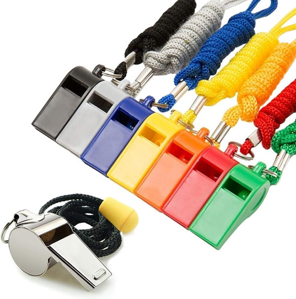 Fya Whistle, 8PCS Sports Whistles with Lanyard, Loud Crisp Sound Ideal for Referees, Coaches, and Officials