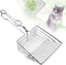 Cat Litter Scoop, Durable Metal Pet Kitty Sifter Heavy Duty with Long Handle for Easily Cleaning Litter Box