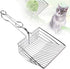 Cat Litter Scoop, Durable Metal Pet Kitty Sifter Heavy Duty with Long Handle for Easily Cleaning Litter Box
