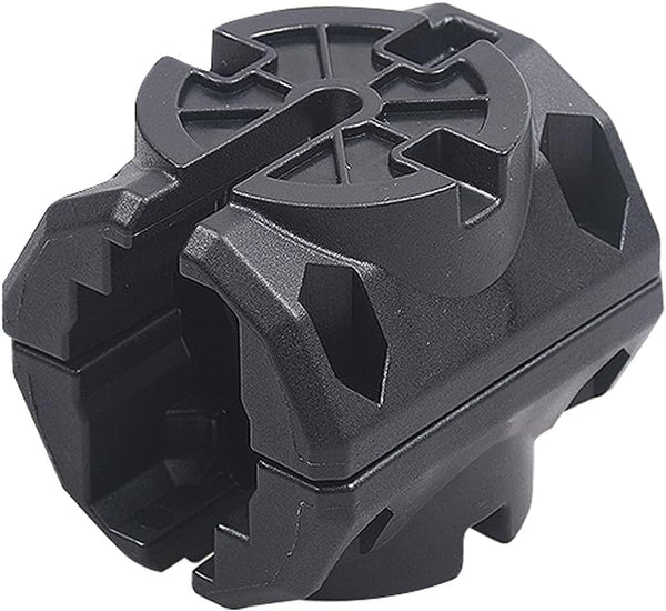 Kayak Rail Adapter - Compatible with Hobie H-Rail, Kayak Fishing Accessories (Black)
