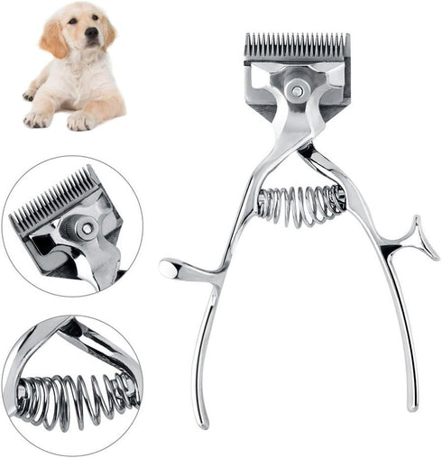 Pet Grooming Scissors Clippers for Cat Dog Hair, Manual Trimmer Shavor Shears