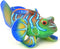 Exquisite Simulation Fish Landscaping Decoration for Aquarium, Adds Life to Fish Tank (Green Blue)