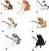Black Cartoon Fishing Cat Ornaments for Fish Tank Landscaping, Aquarium Accessories, Home Office Decorations, Thematic