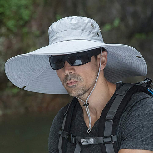 Peicees Super Wide Brim Sun Hat for Men and Women, Fishing Bucket Hat, Safari Cowboy Hat