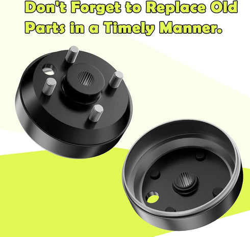Golf Cart Brake Drum Hub Assembly, Suitable for EZGO TXT Electric Vehicles, OEM#19186-G1