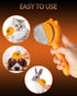 Awpland Pumpkin Cat Brush with Release Button, Pumpkin Shape Self-Cleaning Hair Brush for Dogs Cats and Rabbits