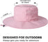 Sun Hat for Men/Women, Waterproof Wide Brim Fishing Hat, UPF 50+ Foldable Boonie Hat for Hiking Garden Safari Beach