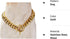 Chain Dog Collar: 18K Gold Cuban Link, Heavy Duty Slip Collar for Small Dogs (14", Fits Neck 10" to 12.5")