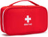 First Aid Bag Tote - Empty Small First Aid Kit Bag for Outdoor Travel, Rescue Pouch, First Responder Medicine Bag (Red