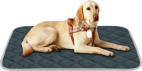 furrybaby Dog Bed Mat Flat Crate Mat, Anti-Slip Bottom Machine Washable Pet Kennel Pad for Dog Sleeping (L 42x28'',