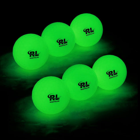 R&L Glow Golf Balls - Tournament Fluorescent Glowing in The Dark Long Lasting Bright Balls