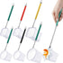 6 Pcs Aquarium Fish Net with Extendable Stainless Steel Handle, Adjustable Handle for Fish Tank, Circle and Square