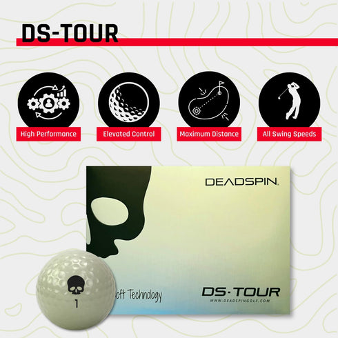 Premium Golf Balls with DeadSoft Core & Dimple Pattern for Max Distance & Control
