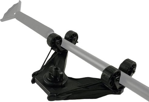 YakAttack DoubleHeader with Dual ParkNPole RotoGrips, Black Kayak Fishing Accessories