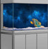36X18IN Art Starry Aquarium Background with 8 EVA Double-Sided Tape, Starry Fish Tank Decorations