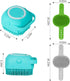 3PCS Dog Bath Brush Set, Shampoo Brush and Scrubber for Bathing with Adjustable Ring Handle for Short & Long Haired