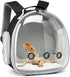 Small Animal Carrier Backpack - Space Capsule Bubble Window Carrier for Lizard & Guinea Pig (Black)
