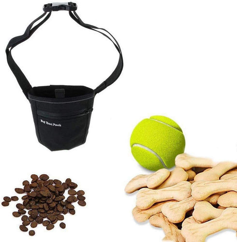 Dog Treats Training Pouch with Clip - Magnetic Closure Puppy Snack Reward Bags Dog Treat Carrier Holder