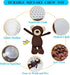 Squeaky Dog Toys, 3-Layered Durable Stuffed Dog Toys for Aggressive Chewers Small Medium Breed, Cute Plush Puppy Teething Chew Toys (Bear-M)