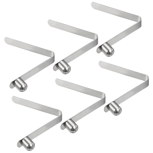 PATIKIL 6 Pack Kayak Paddle Snaps, 8x6.5mm Steel V Shaped Spring Clips for Camping Awning Tent Pole