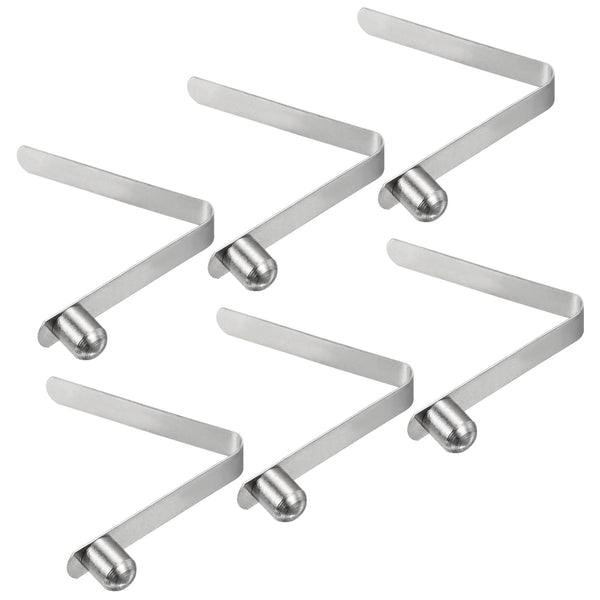 PATIKIL 6 Pack Kayak Paddle Snaps, 8x6.5mm Steel V Shaped Spring Clips for Camping Awning Tent Pole