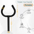 gjkldcvb 2'' Hitch Toilet Seat with Soft cushion, Portable Restroom Trailer, Heavy Duty Powder Coated Carbon Steel