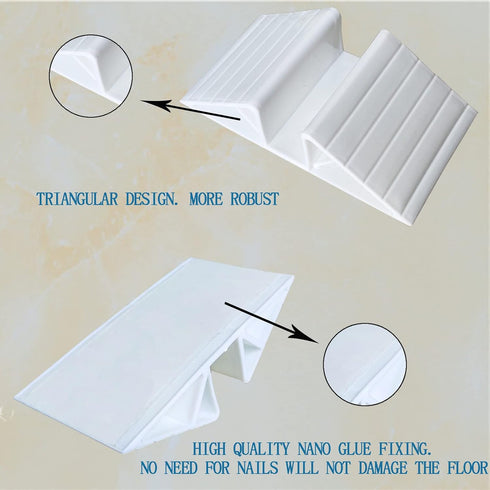6-Piece Plastic Support Feet for Pet Gate Fence, Triangular Isolation Reinforcement Accessories for Dog Gate Panel