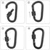 Locking Carabiner Clip, Vonpri 3 Inch D Ring Clips, Spring Snap Key Chain Hook, Aluminum Carabiners for Outdoor Travel