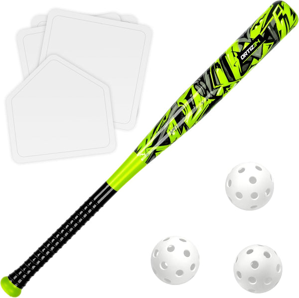 Grand Slam Set- Graffiti Plastic Bat, David Ortiz Backyard Baseball Set with