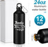 Gejoy 12 Pcs Lightweight Aluminum Water Bottle 24 oz - Thank You Appreciation Gifts for Employee Coworker Team