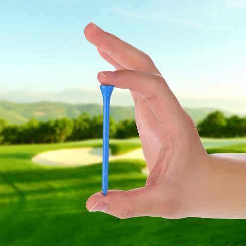Golf Tees Durable Bamboo Tees - 100Pcs or 120Pcs 3-1/4" Biodegradable Material to Reduce Friction and Side Spin
