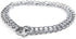 Dog Chain Collar, Iron Metal Double Chain Row Neck Leash Gear for Small Medium Large Dogs, 45cm