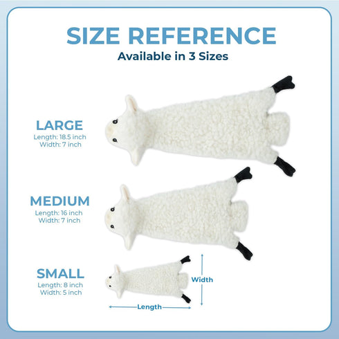 Best Pet Supplies 2-in-1 Stuffless Squeaky Dog Toys, Soft, Durable Fabric for Small, Medium, and Large Pets