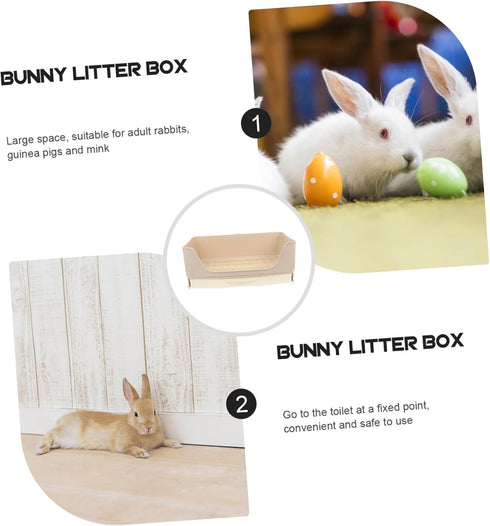 Chinchillas SUPVOX Rabbit Litter Box Large Drawer Style Toilet for Rabbits Guinea Pigs and Easy Clean Portable PET