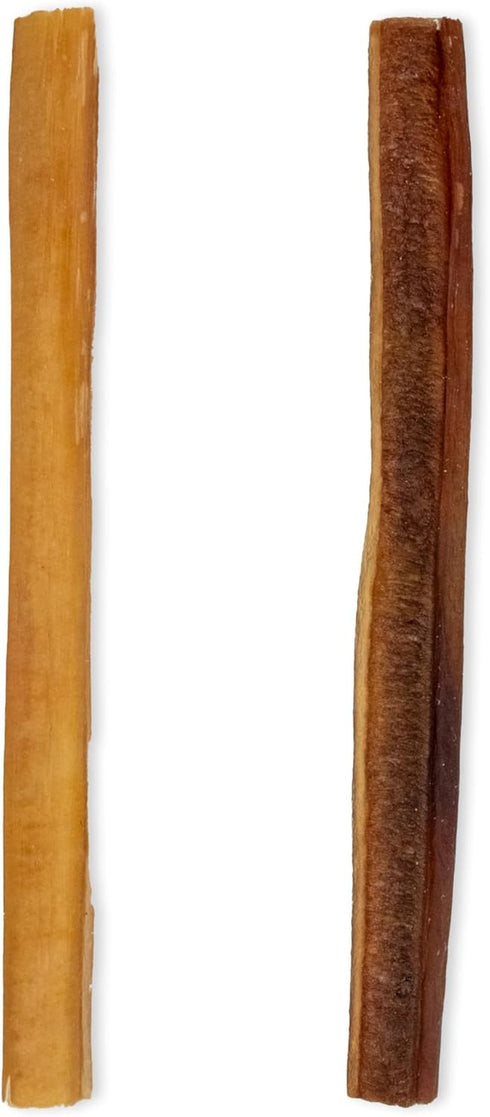 6"), Pack 20 GigaBite Bully Sticks for Dogs All Natural Beef Pizzle Dog Chews, Odor & Rawhide Free Dog Treats, Long