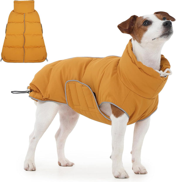 FUAMEY Dog Puffer Jacket for Small Dogs,Dog Cold Weather Coats Winter Dogs