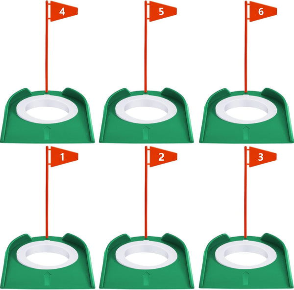 Sotiff Golf Putting Practice Cup, Training Aids with Plastic Flag for Adult Indoor Outdoor Practice