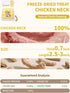 (3.5 oz) Freeze-Dried Chicken Neck Treat for Small Dog & Cat, Natural Single Ingredient Cats Dogs Dry Food, Healthy