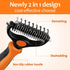 Undercoat Rake for Dogs, 2 in 1 Dematting Comb & DeShedding Tool for Long Hair Cats, Reduces Shedding