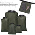 Topyond 5Pcs Dry Bag - Waterproof Dry Roll Top Sacks for Outdoor Storage, Kayaking, Camping, Boating - Army Green