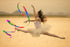 3 78.7 Inch Pcs Dance Ribbons Gymnastics Ribbon for Twirling Ribbon Dancer Wand for Kids Rhythmic Kids Outdoor Play