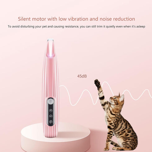 Luoyiyuan Trimmers Trimmer Quiet Electric Pet Clippers with Ceramic Cutting Body for Dog Paws Hair Maintenance