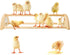 Yasdyri Chicken Perch with Mirror Roosting Bar for Baby Chicks Chick Jungle Gym
