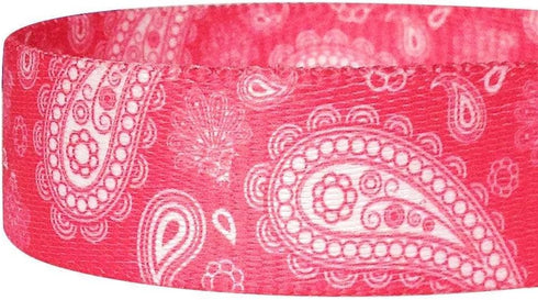 Blueberry Pet 5 Colors Paisley Flower Print Dog Leash, 5 ft x 5/8", Pink, Small