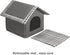 Hollypet Cozy Pet Bed House, Warm Cave Sleeping Bed for Puppy Nest, Cats and Small Dogs, Gray