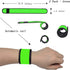 LED Glow Slap Bracelets - Light Up Wristbands for High Visibility Safety Gear, Fits Women Men