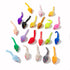 12PCS Cat Mouse Toys, Faux Fur Interactive Catnip Toys for Indoor Cats, Perfect for Kittens and Cats