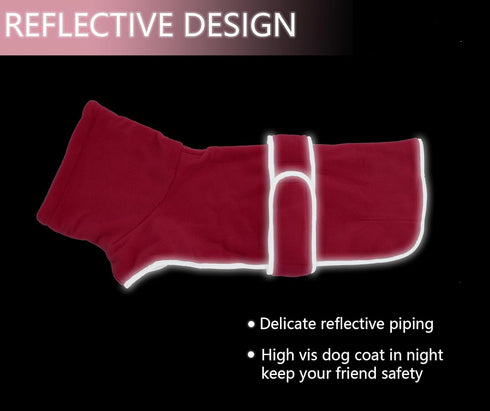 Geyecete Dachshund Sweaters for Dogs - Perfect Winter Coat with Padded Fleece Lining in Pink-M