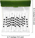 Golf Tees Pouch Bag with Clip, Clear Transparent Pocket for Accessories & Valuables | 15 Bamboo Tees Included (Green)